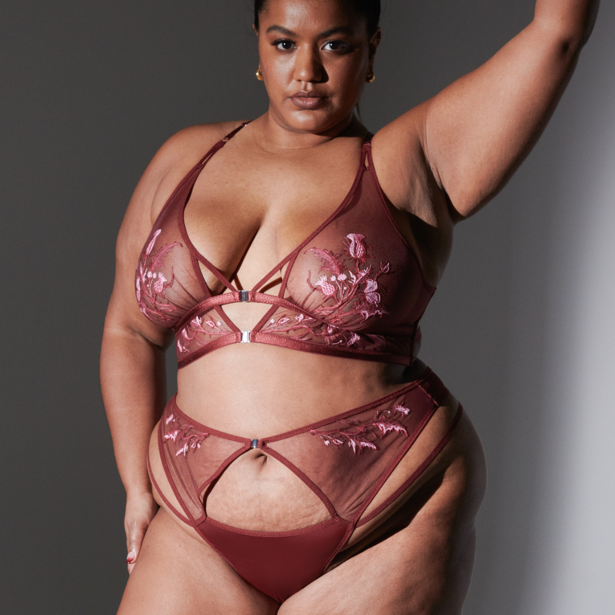Cirsi Thong - Burgundy | Thistle and Spire Lingerie