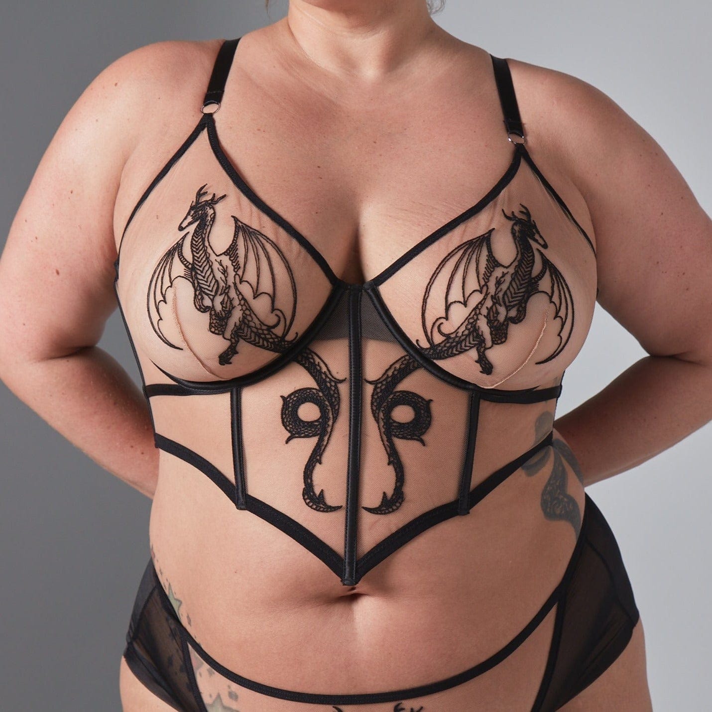Dracona Bodice (Available in 2 Nudes) | Thistle and Spire Lingerie
