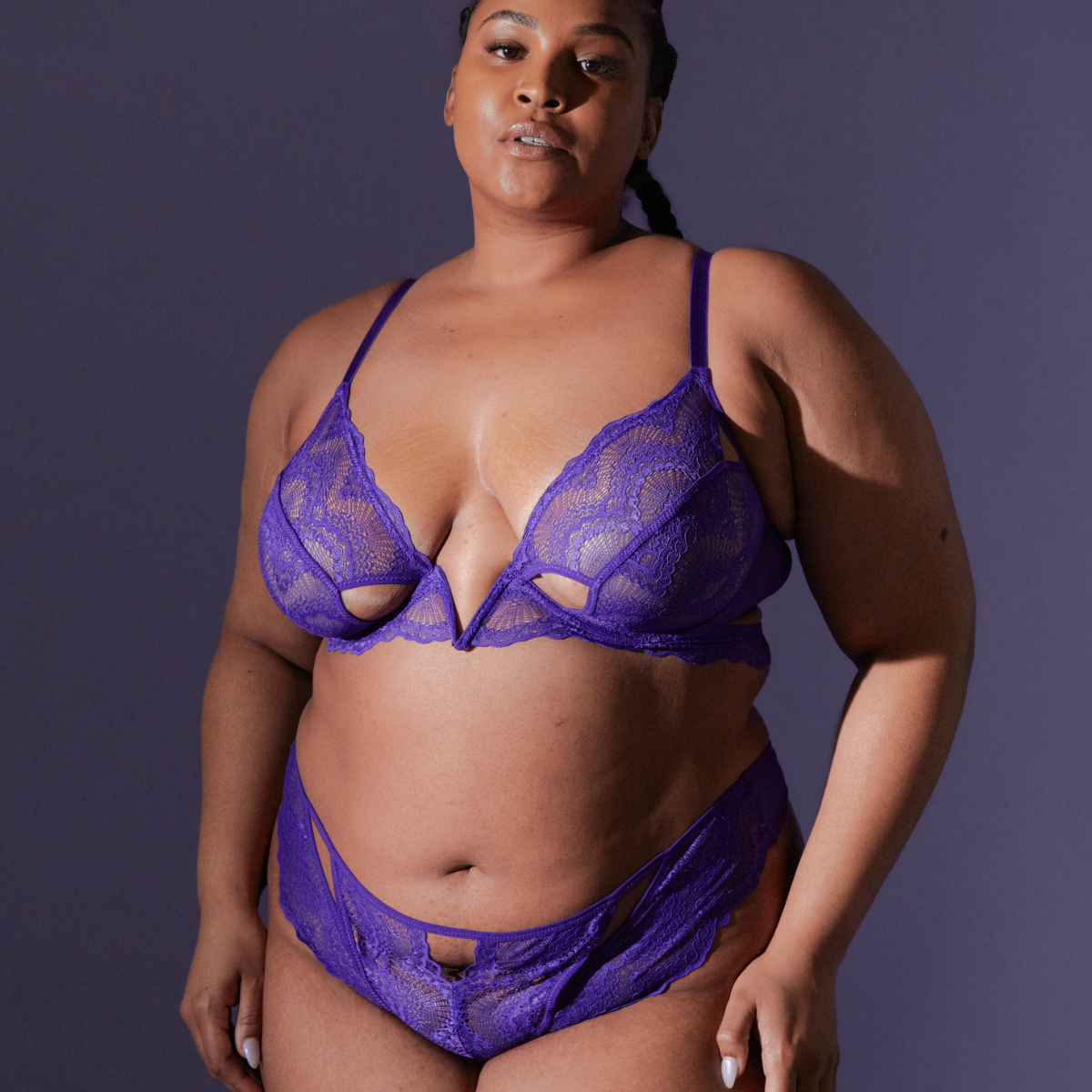 Kane V-wire Bra - Ultraviolet