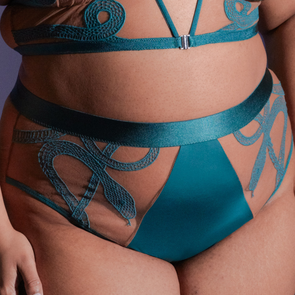 Medusa High-Waisted Bikini - Chameleon - Toffee