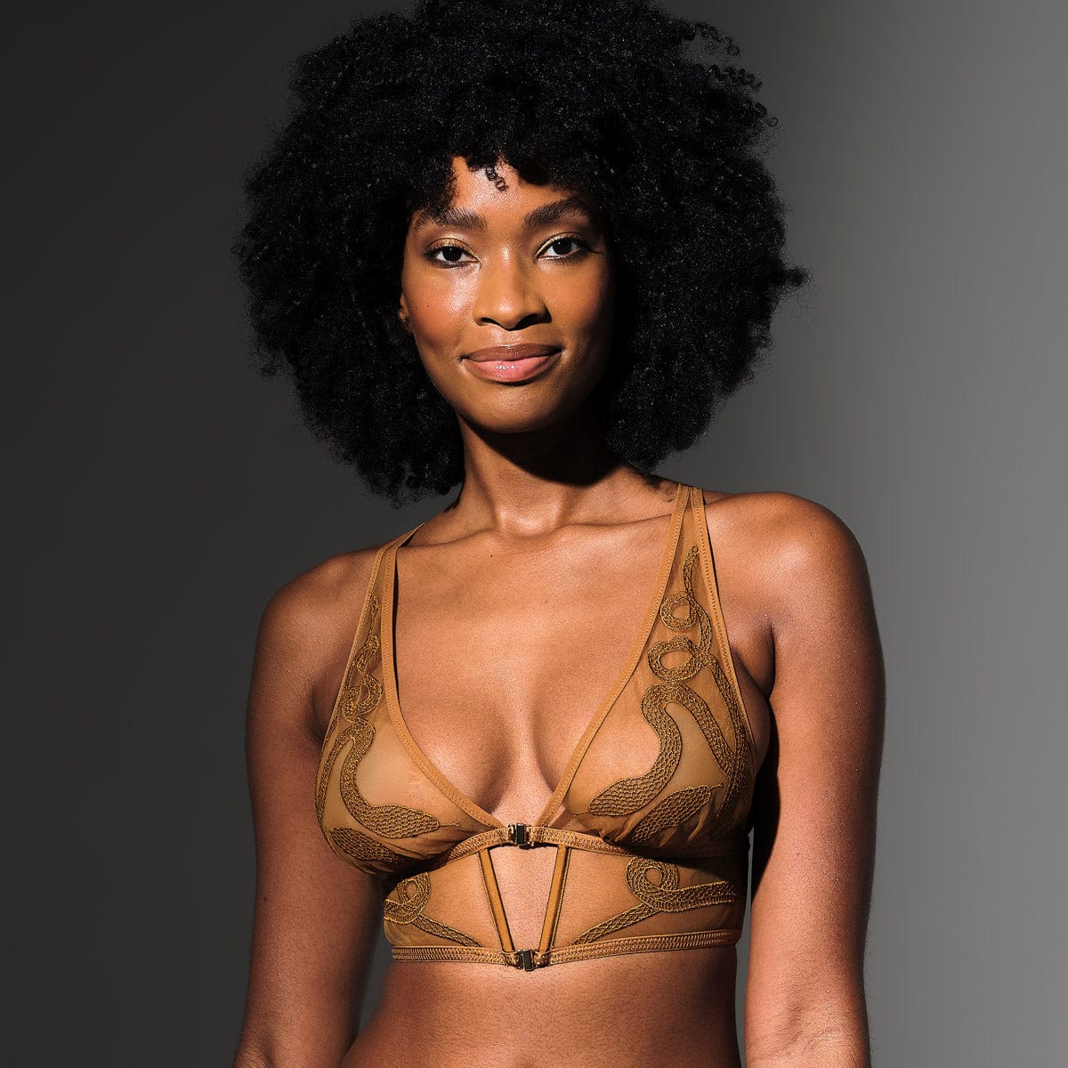 Medusa Bralette - Liquid Gold