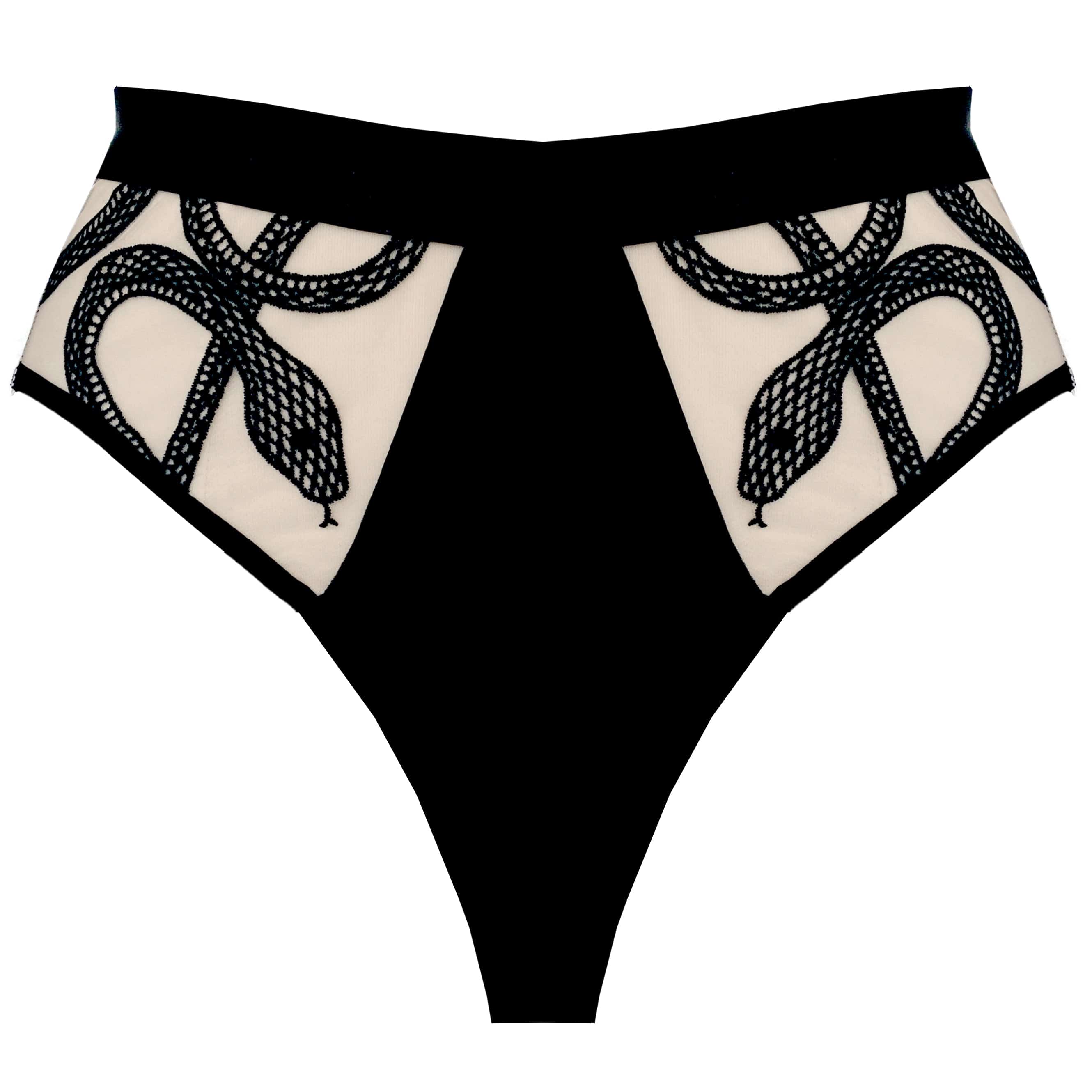 Medusa High-Waisted Bikini - Biscotti