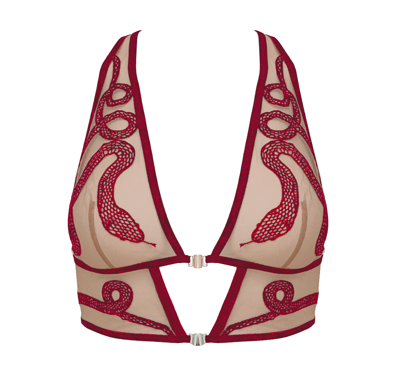 Medusa Bralette - Oxblood (Available in 2 nudes)