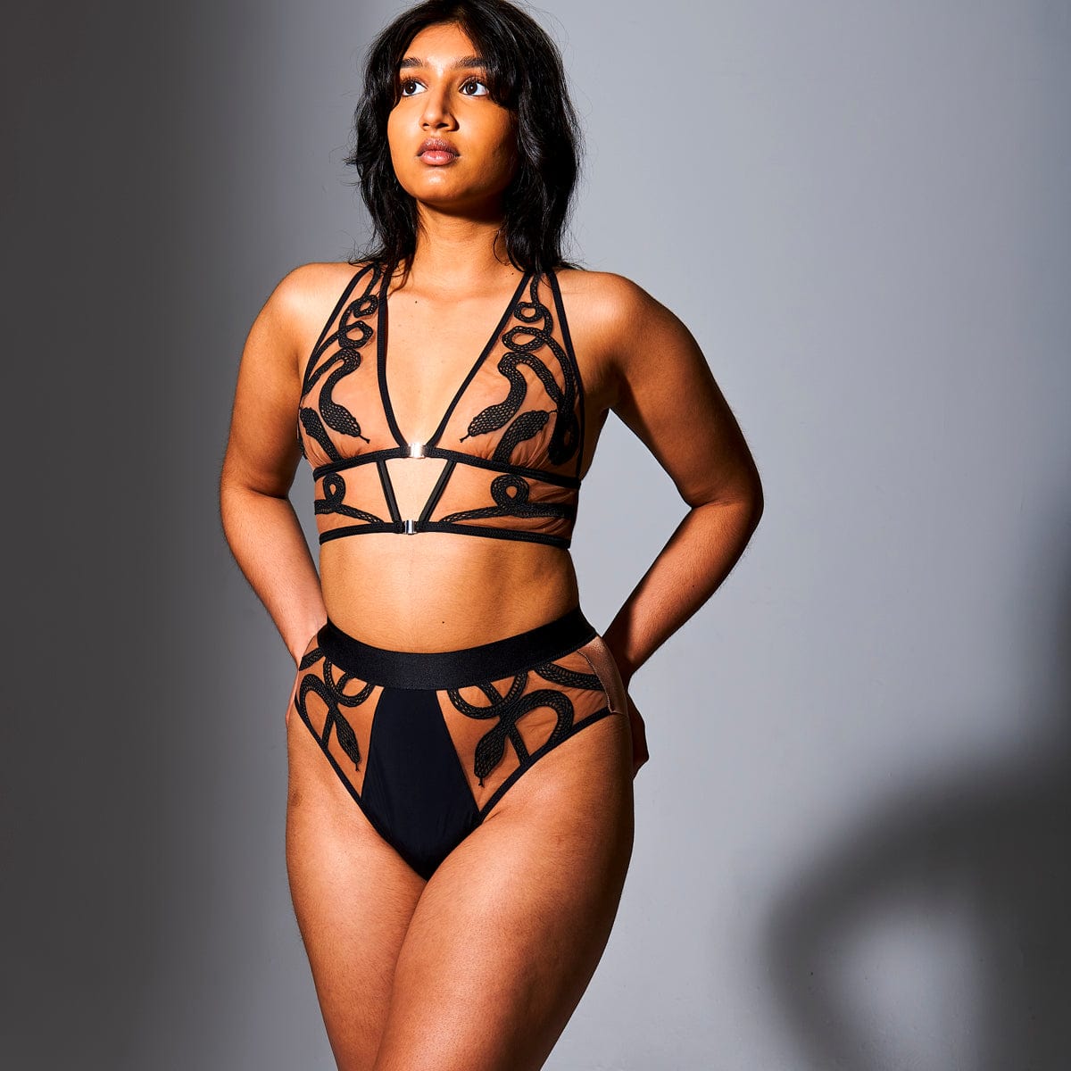 Medusa High-Waisted Bikini - Toffee