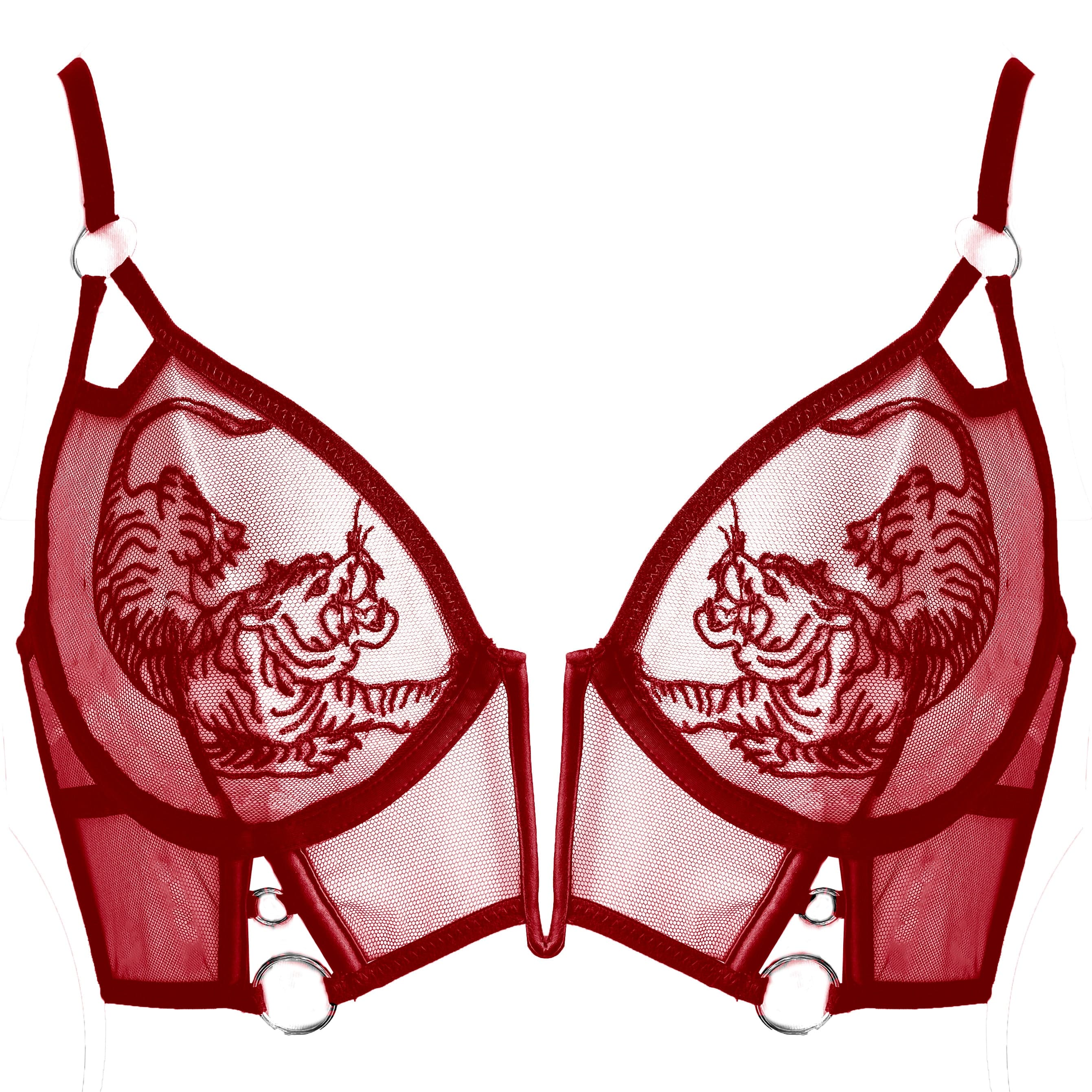 Tigris Bra - Crimson