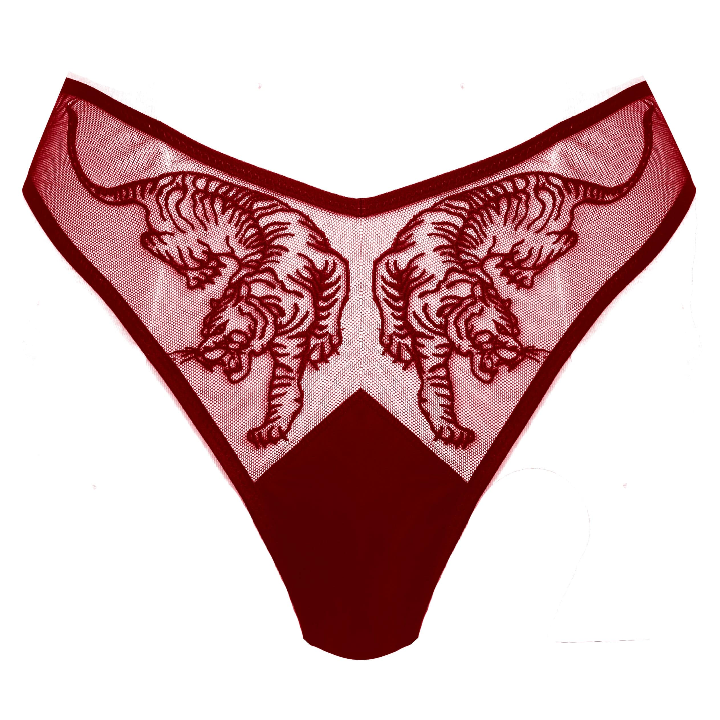 Tigris Thong - Crimson