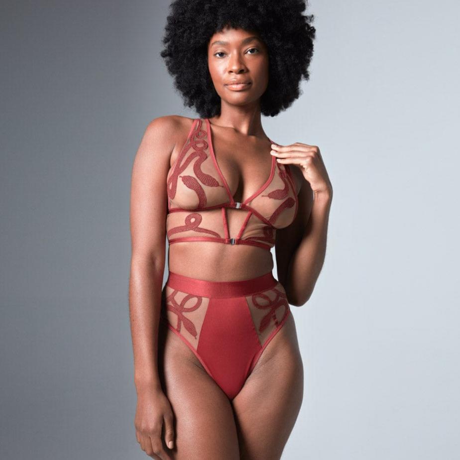 Medusa Bralette - Oxblood - Available in Multiple Nudes