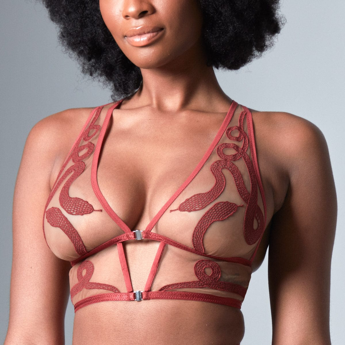 Medusa Bralette - Oxblood - Available in Multiple Nudes